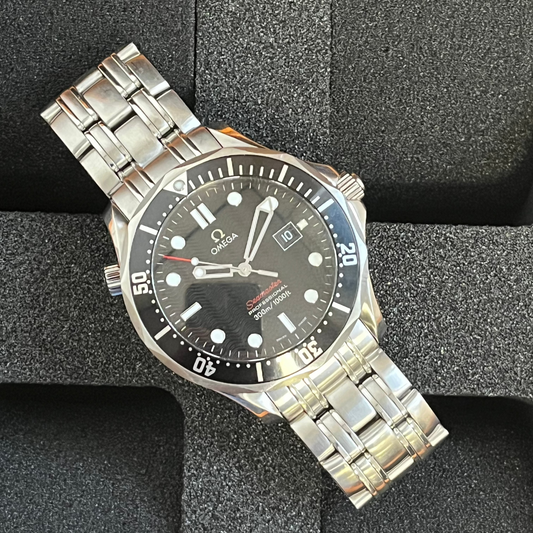 Omega Seamaster Black Wave Dial