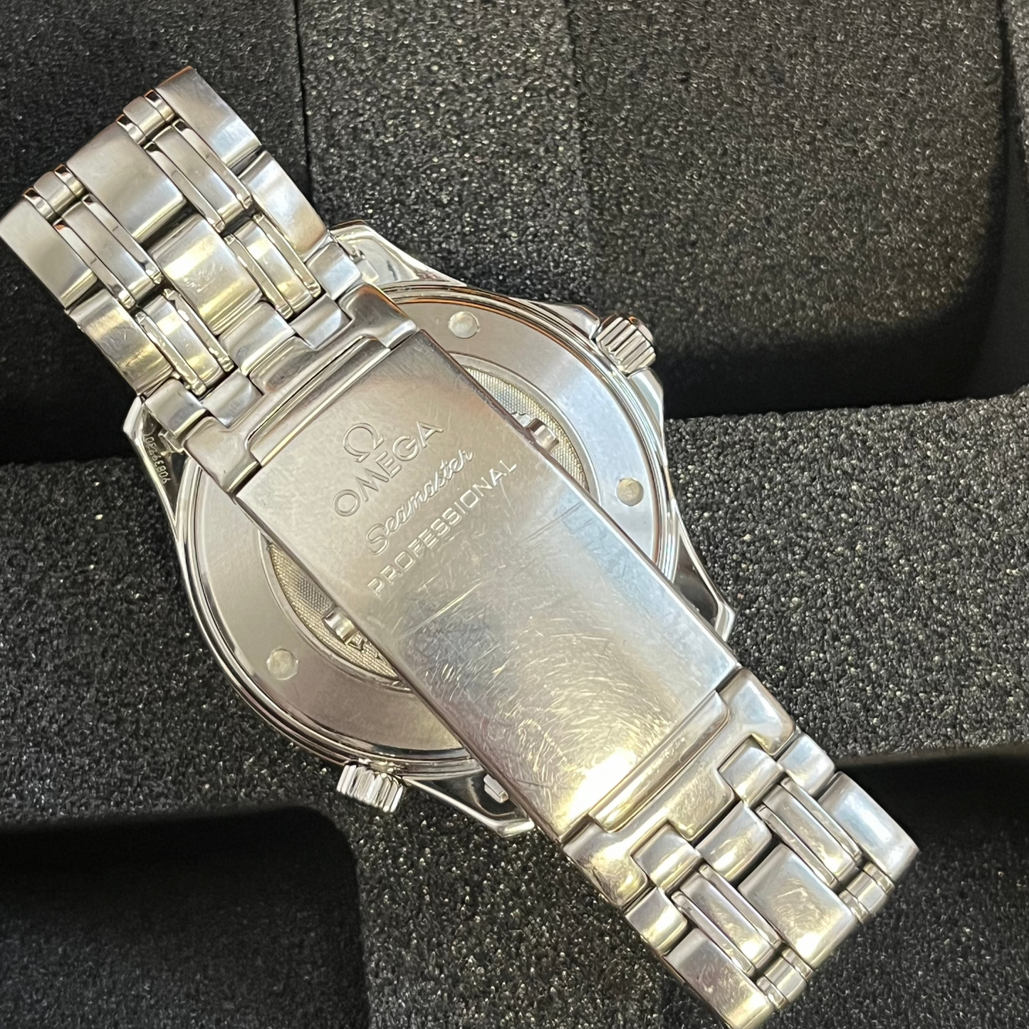 Omega Seamaster Black Wave Dial